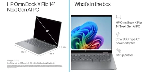 OmniBook X Flip - 14'' Ryzen AI 7 24GB DDR5 1TB SSD