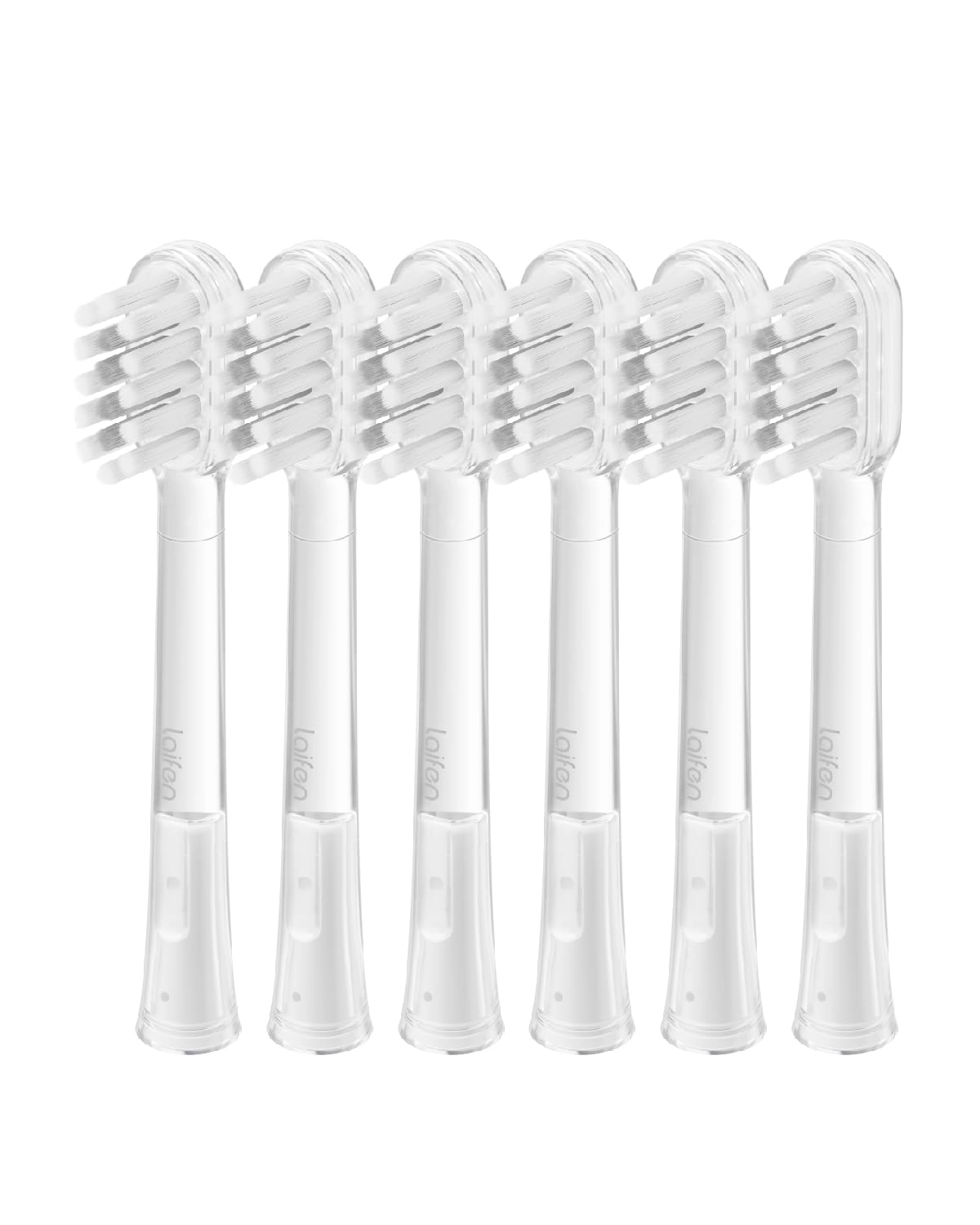Laifen UltraWhitening Brush Heads - 6 Pack Cushioned