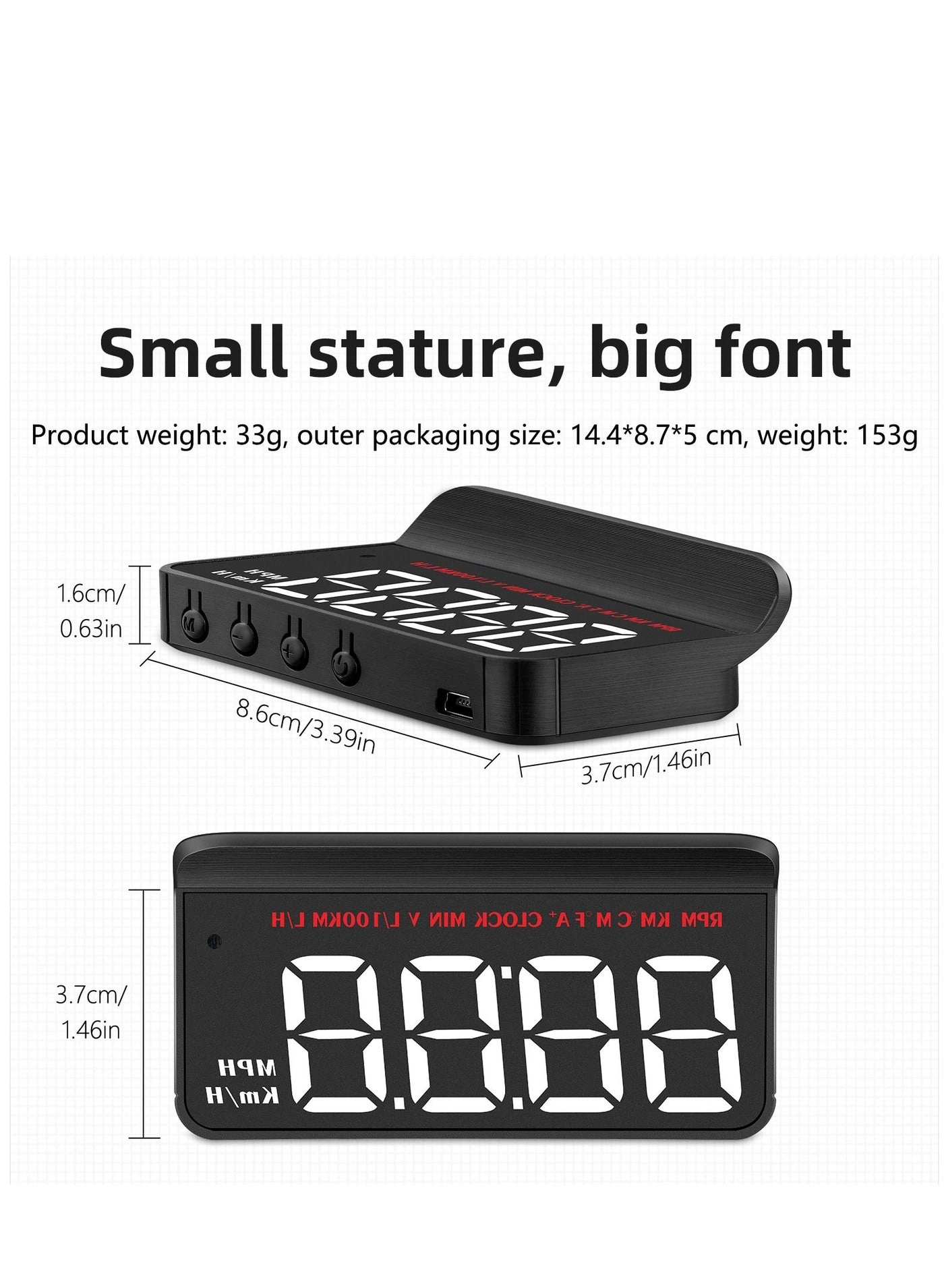 Head Up Display(HUD) Vehicle Speed Meter