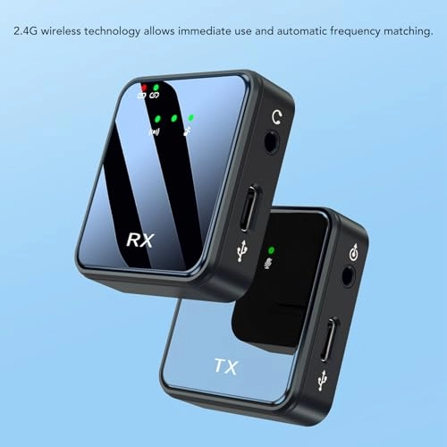 Lavalier Microphone System - 50M 6 Hours Battery