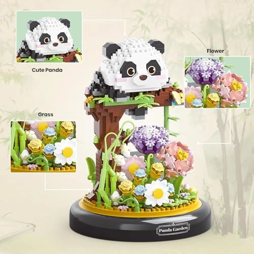 Panda Bouquet Building Block Set - Panda 999 pcs