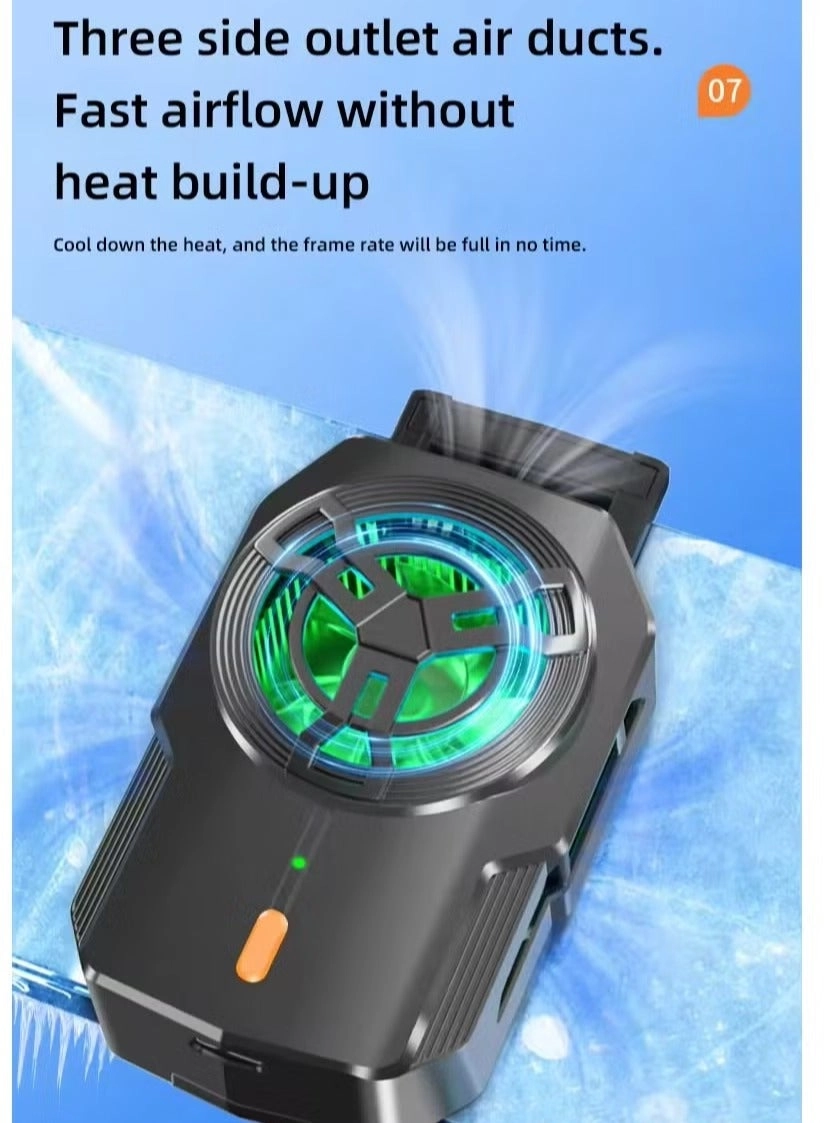 YJ-S17 - Back Clip Phone Cooler Rechargeable 2400mAh