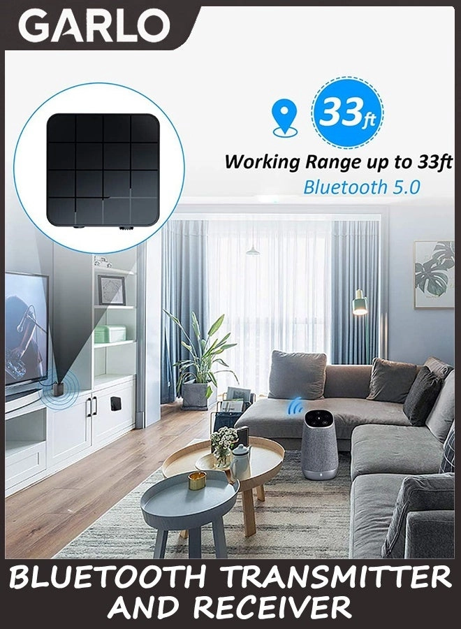 Audio Transmitter Receiver Adapter - Bluetooth 5.0 3.5mm rechargeable 200mAh lithium battery