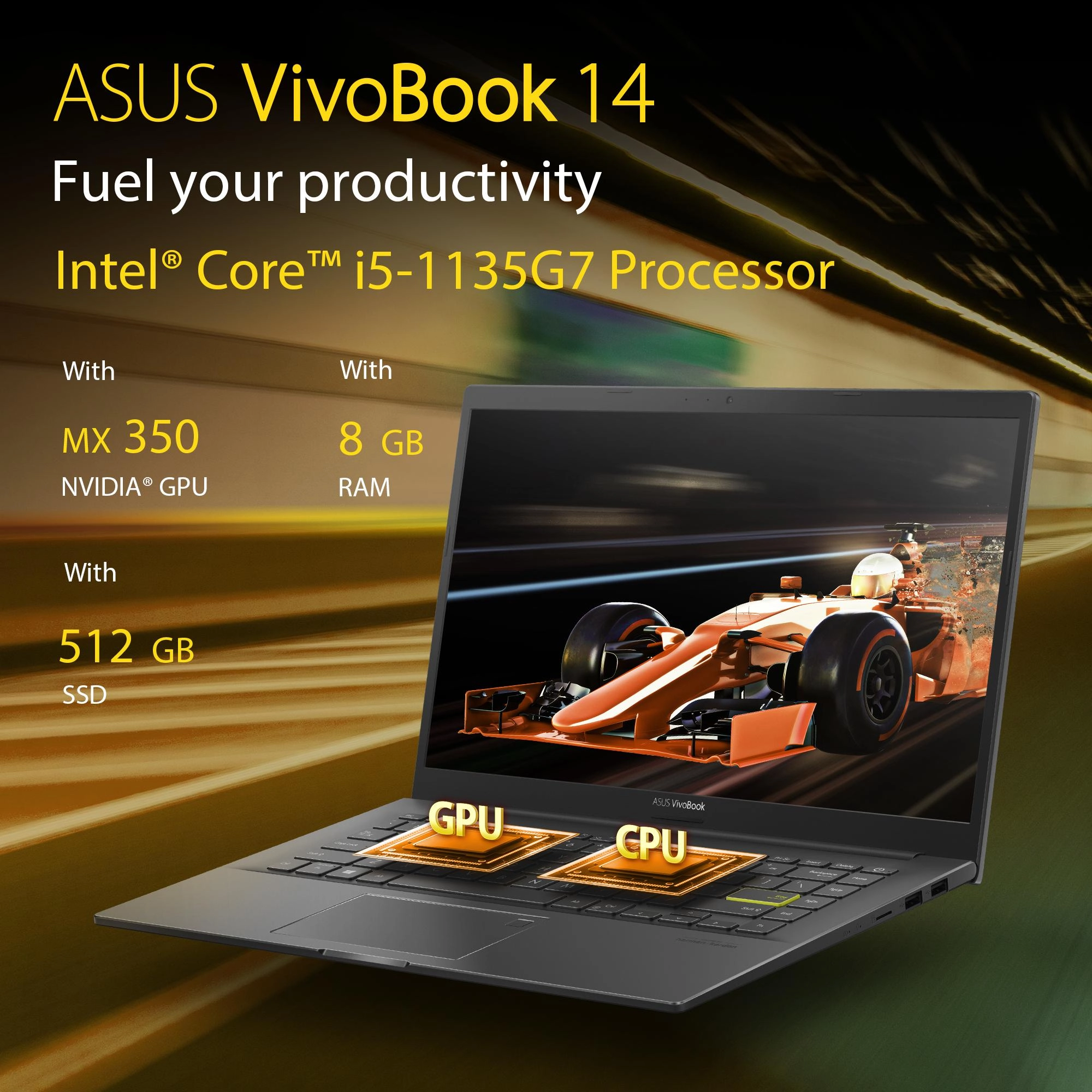 VivoBook 14 i5-1135G7 - 14'' Core i5-1135G7 8GB RAM 512GB SSD