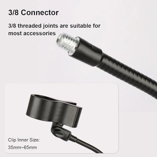 Microphone Bracket - Flexible Adjustable Clamp-on