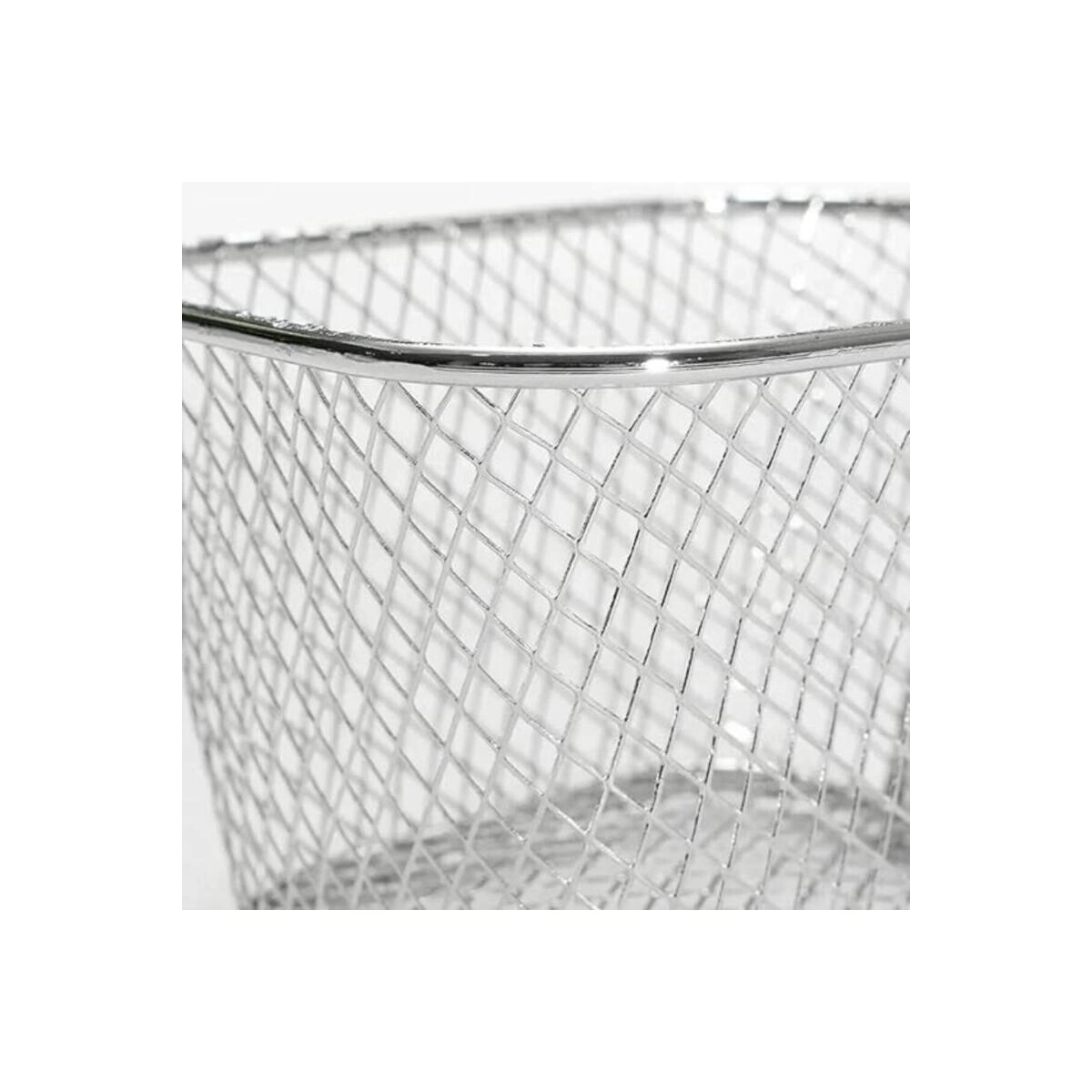 mini square fry basket - stainless steel 5-pack