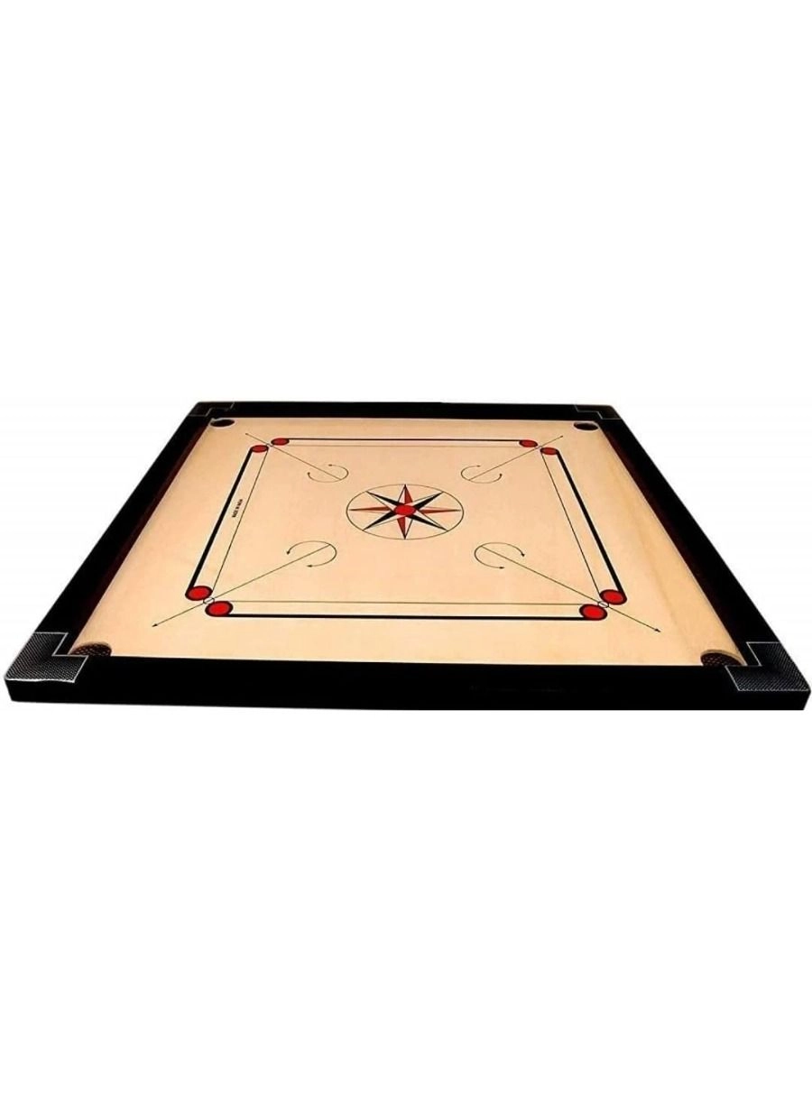 Carrom Board - Full Shiny Gloss Finish Coins Striker