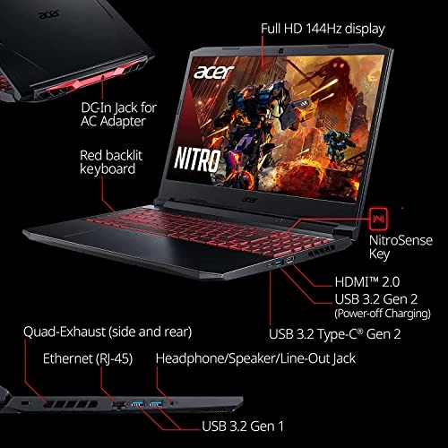Nitro 5 - 15.6'' 2048GB 32GB i7-11800H