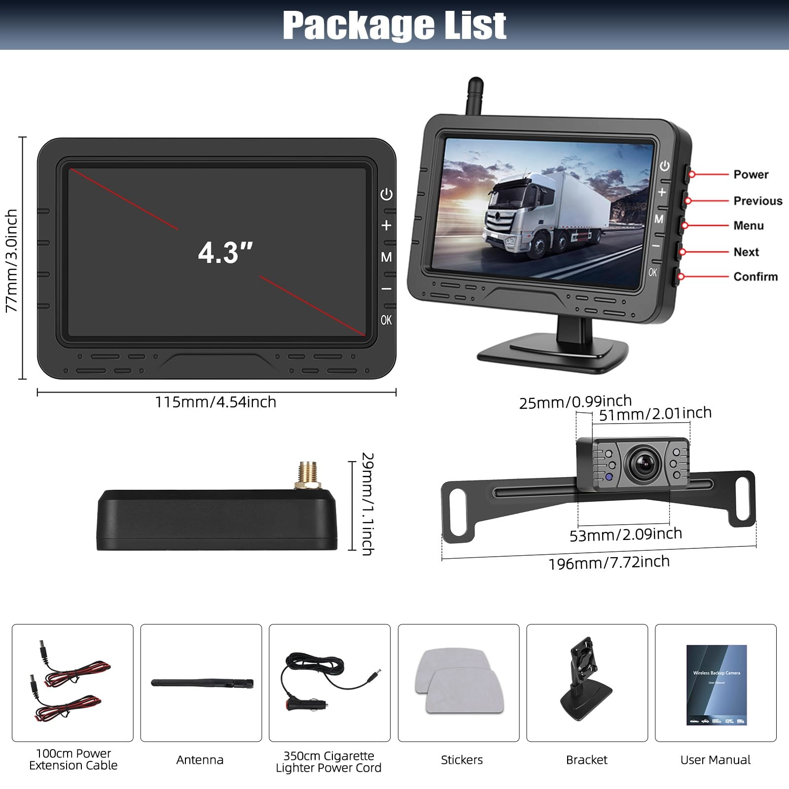 Wireless Reversing Camera - Night vision Wireless 1080P