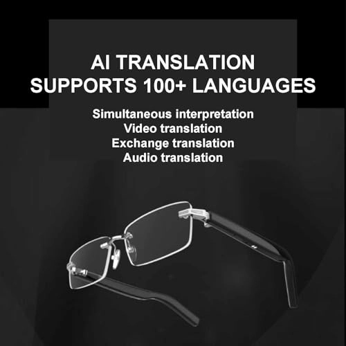 AI Translation Glasses - 134 languages IP65 waterproof Wireless calls