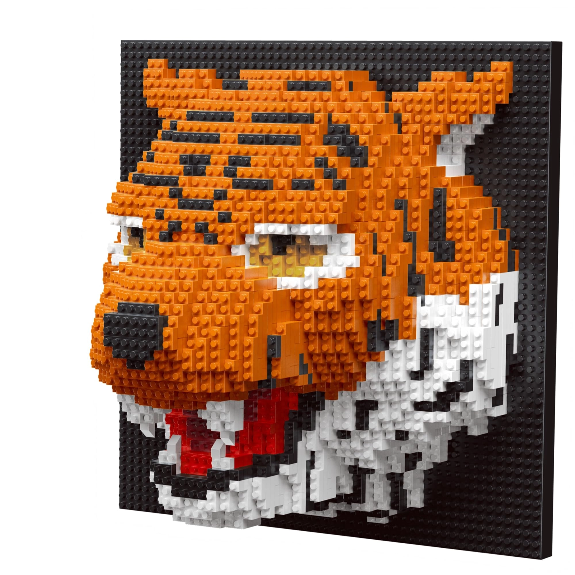 SHANTOU CHENHAI DISTRICT JIZHICHUANGXIANG TOYS FACTORY 3D Tiger Head Micro Mosaic Building Kit - Tiger 2100 pcs
