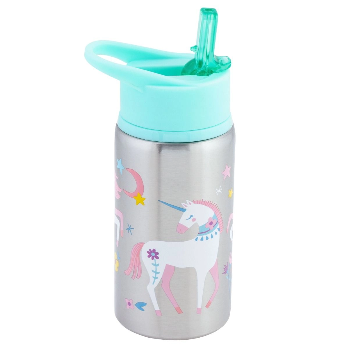Stephen Joseph Unicorn Water Bottle - 532 ml Flip top spout