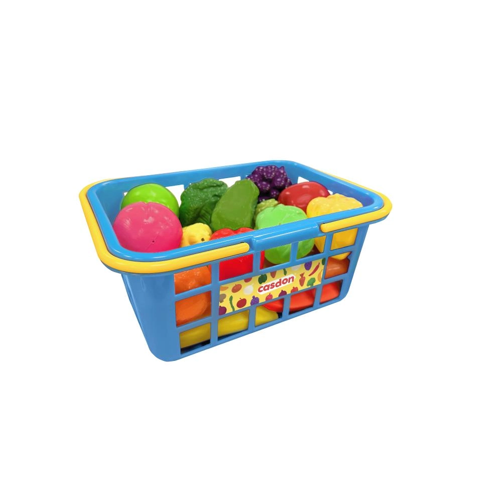 Fruit & Veg Basket Playset - 21 pcs