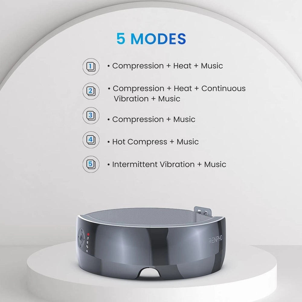 Eye Massager - 2-Level Heat 5 Modes Rechargeable