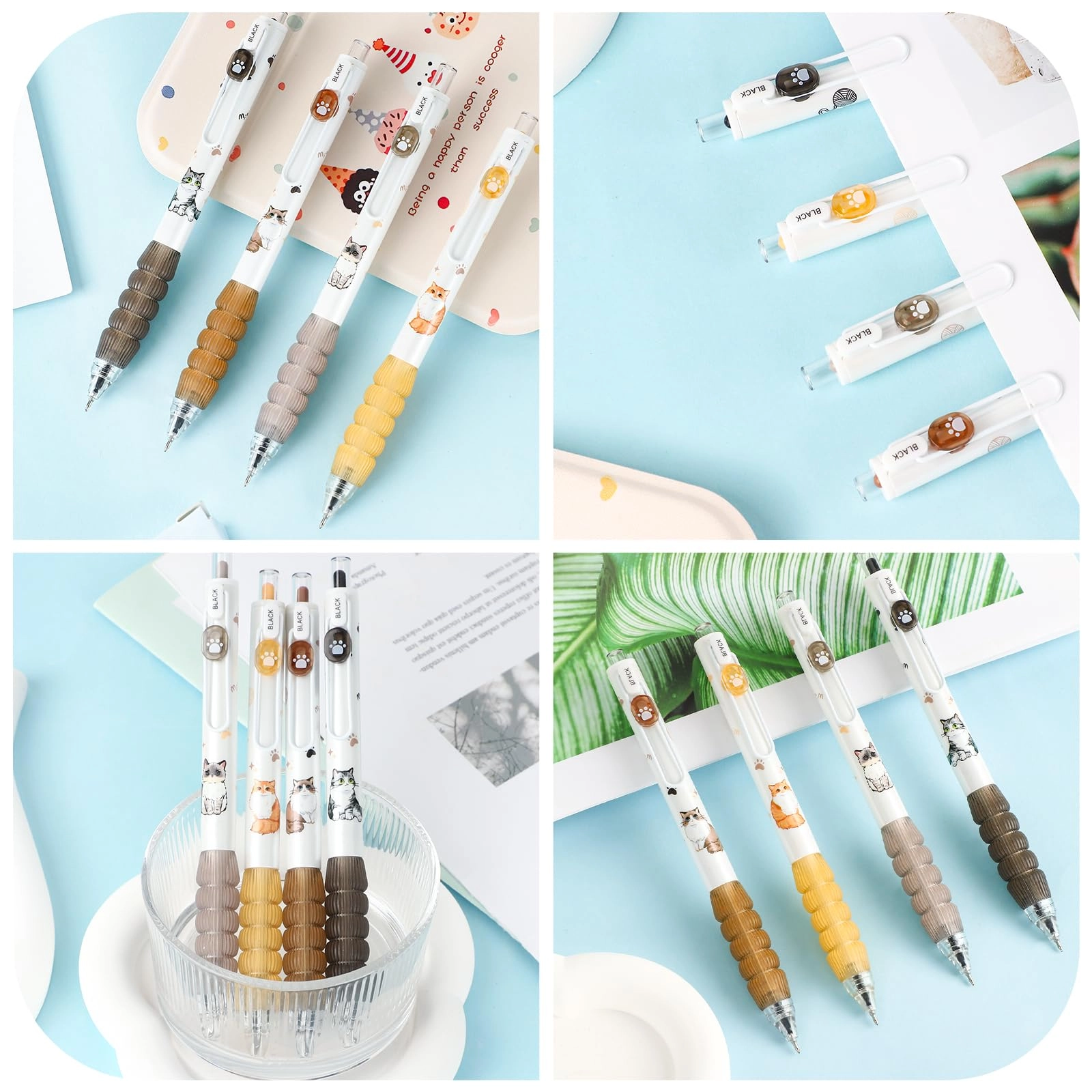 Cute Cat - 4 Pcs 0.5 mm