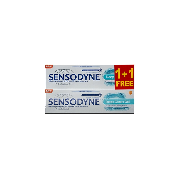 Sensodyne Deep Cleaning Gel Toothpaste 2 x 75 ml