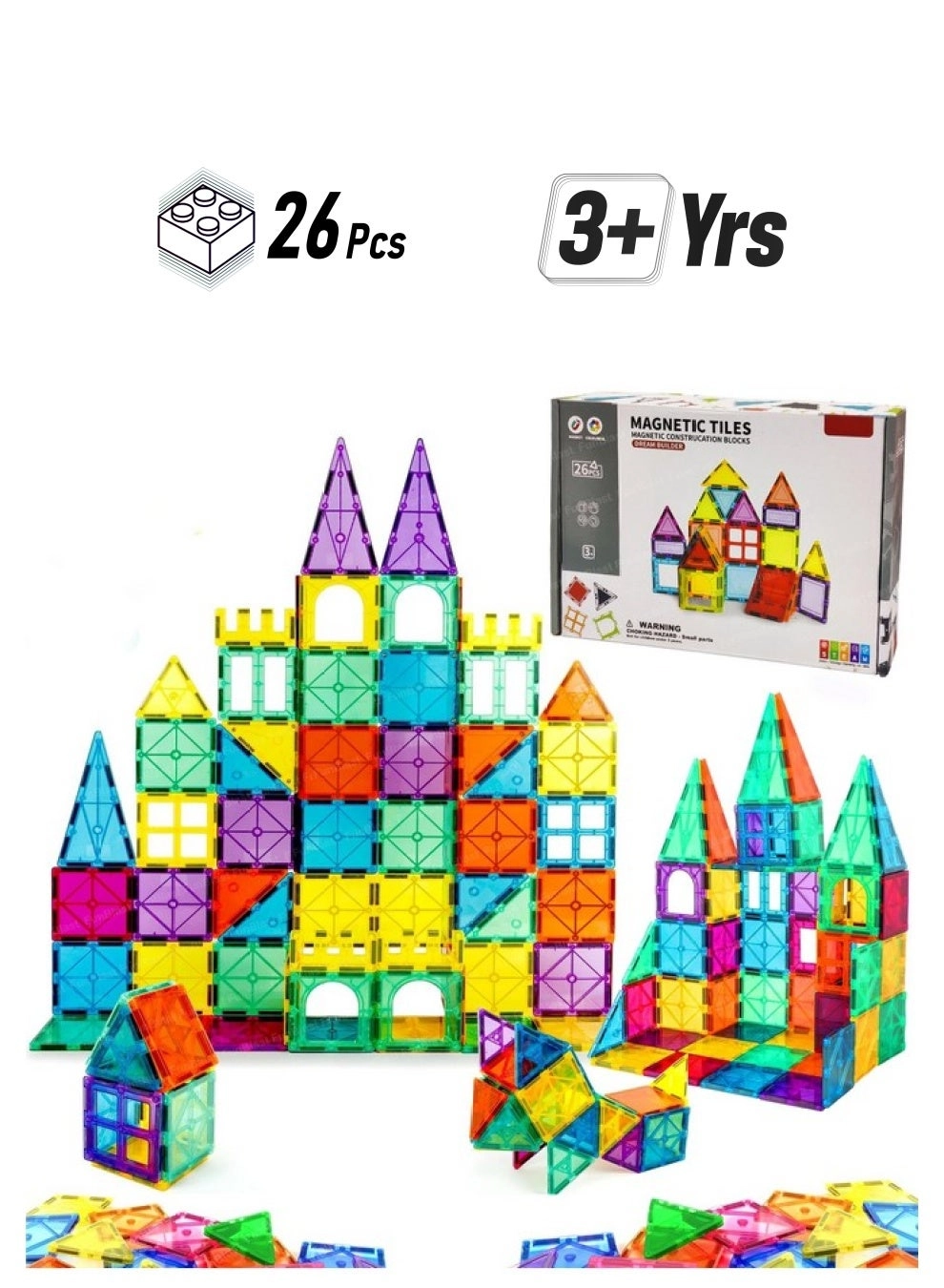 FunBlast Magnetic Blocks - 26 pcs