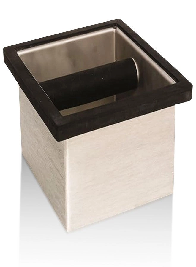 Rattleware Stainless Steel Knock Box - Heavy-Duty Welded Bar Non-Slip Rubber Base