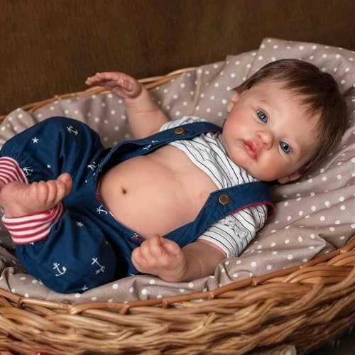 Reborn Baby Doll - 18 inch/45CM Vinyl Silicone anatomically correct boy Ages 3+