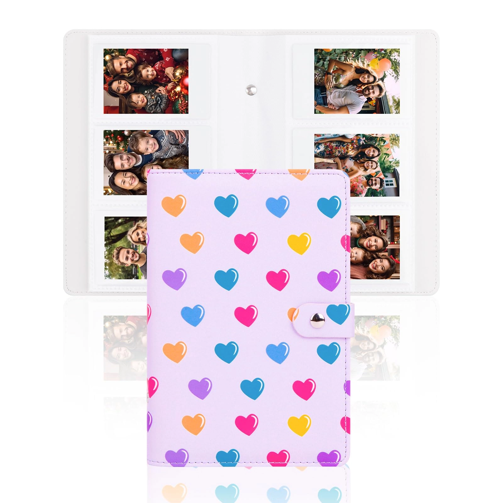 2x3" 156 Pockets Faux Leather Photo Album