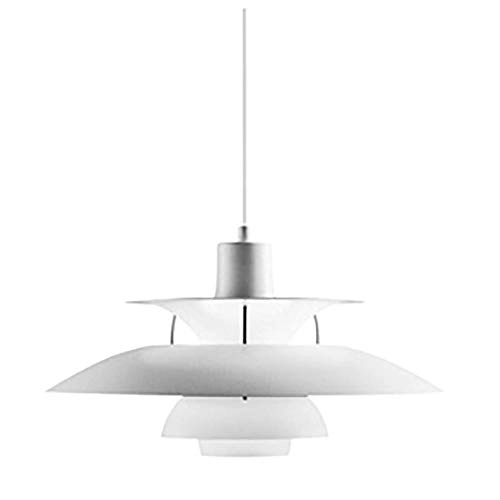 Multilayer Single Head Chandelier - 30cm Pink Aluminum