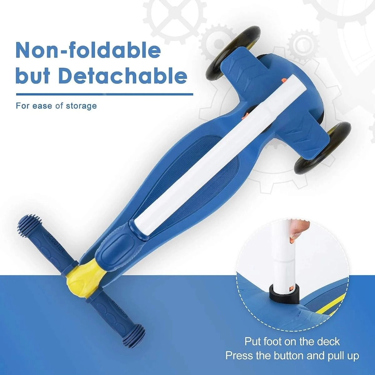 Portable 3-Wheel Kick Scooter – Foldable