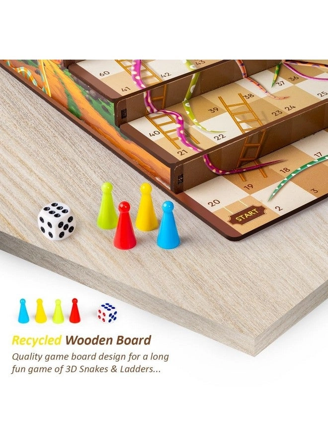 3D Snakes & Ladders - Junior MDF Ladder Shaped