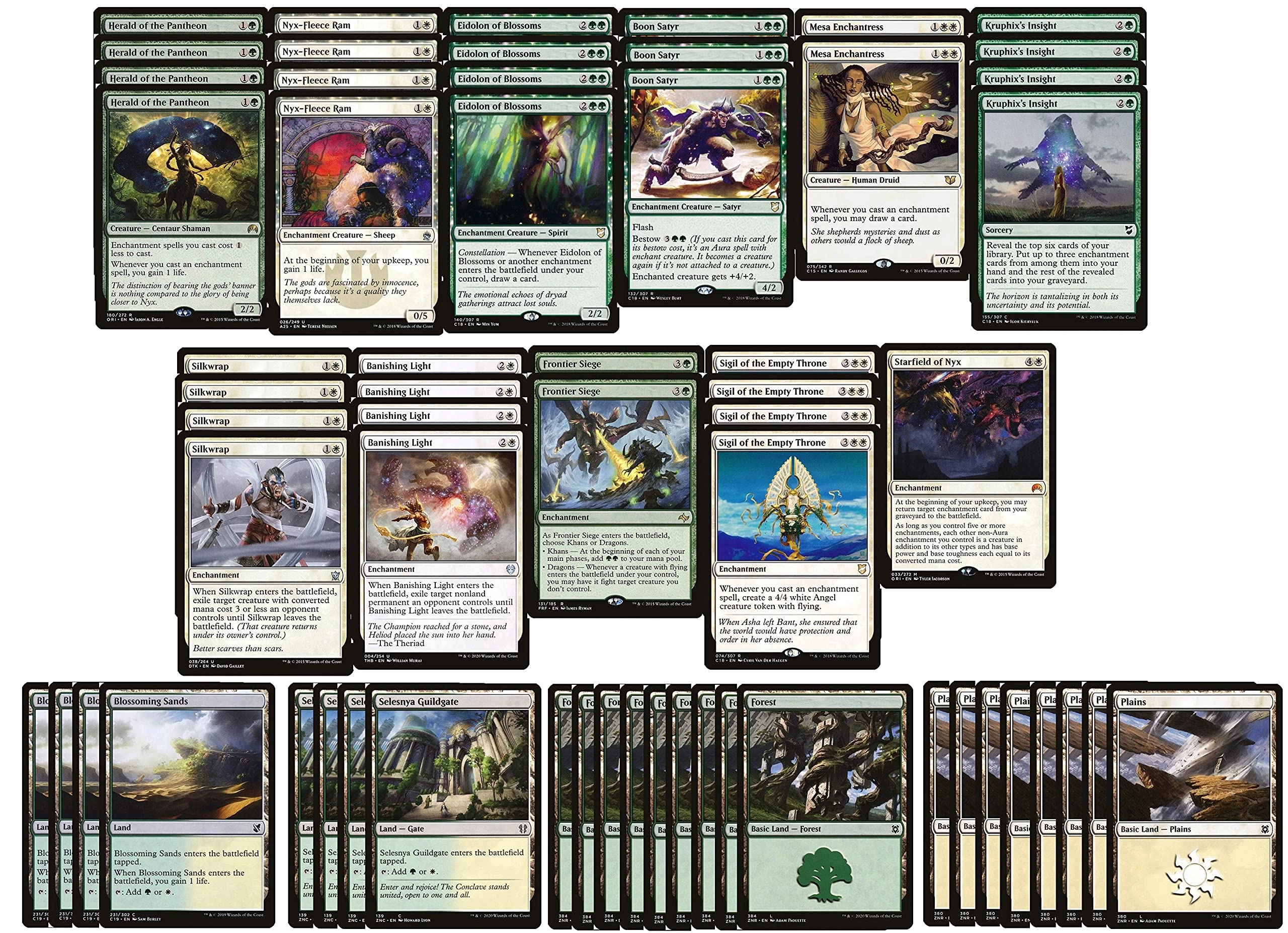 MTG Decks & More Magic The Gathering: Elite Enchantment - Green White - Modern Legal