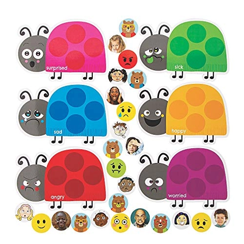 Ladybug Emotion Match Cardstock Game - 3 years and up 30 pieces