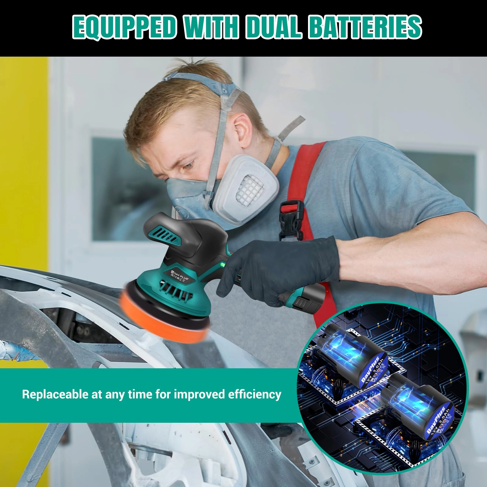 Cordless Buffer Polisher - 800W 125mm-150mm