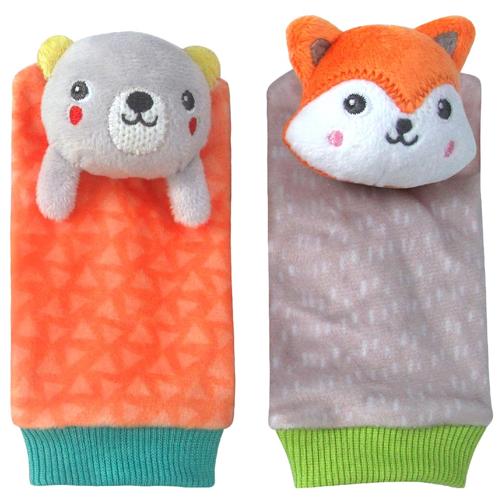 Foot And Wrist Rattle - 0 months fabric 4 pieces