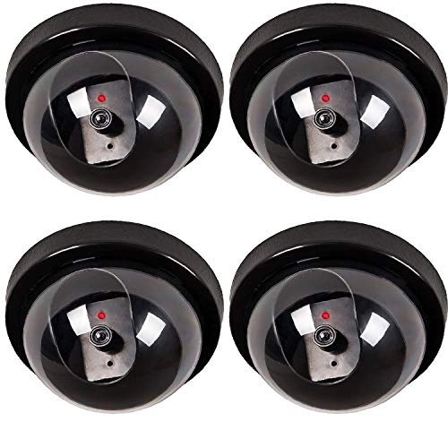 Fake Dome Camera - 4 Pcs Blinking red LED Battery Powered