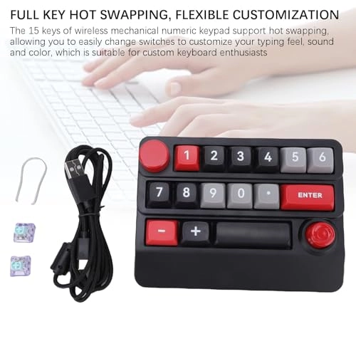c6r3kgp9w4-12 - 15 Keys Hot Swappable 2.4G Bluetooth USB C