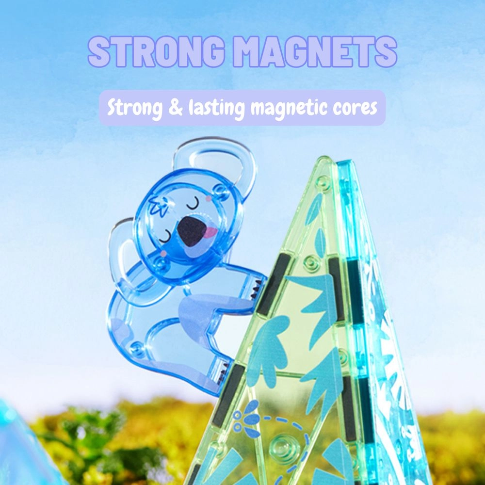 Colorful Magnetic Tiles - 40 pcs