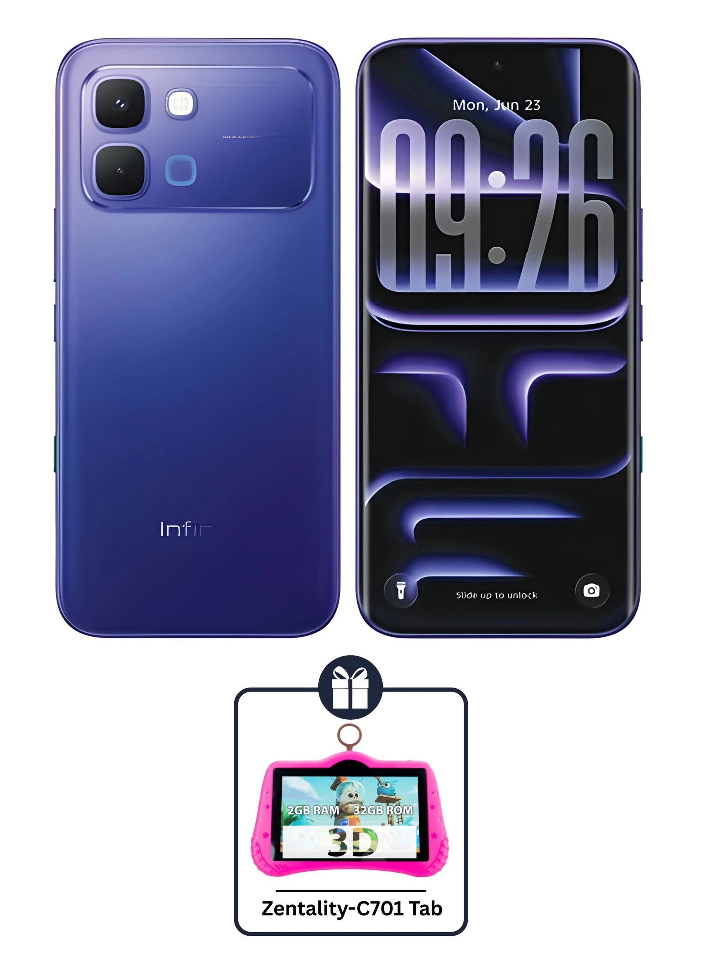 Infinix Note Edge - 8GB 256GB + C-701 Kidz Tab