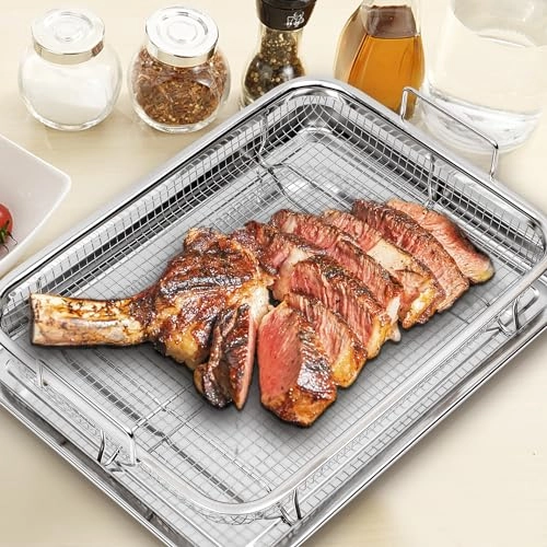 Air Fryer Basket and Tray - Stainless Steel