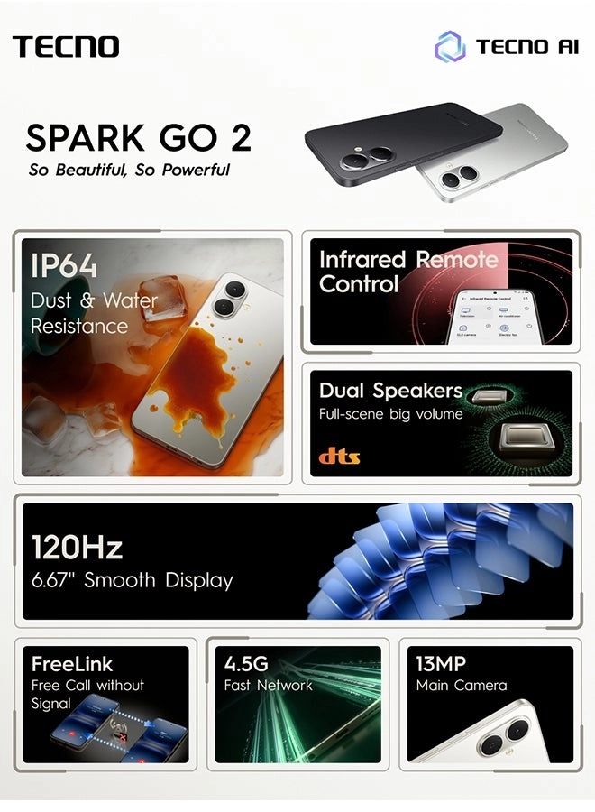 Spark Go 2 - 4GB 128GB