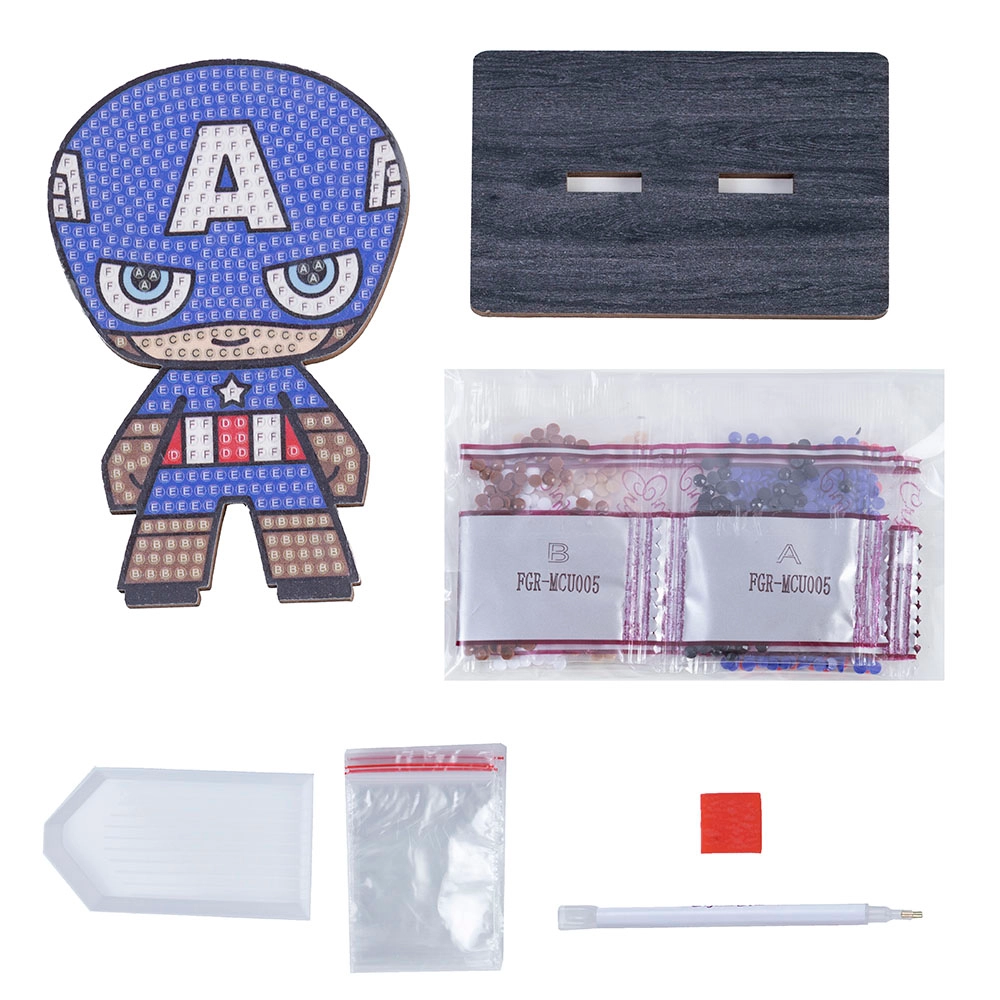 Crystal Art Buddy - Captain America - 6+ years