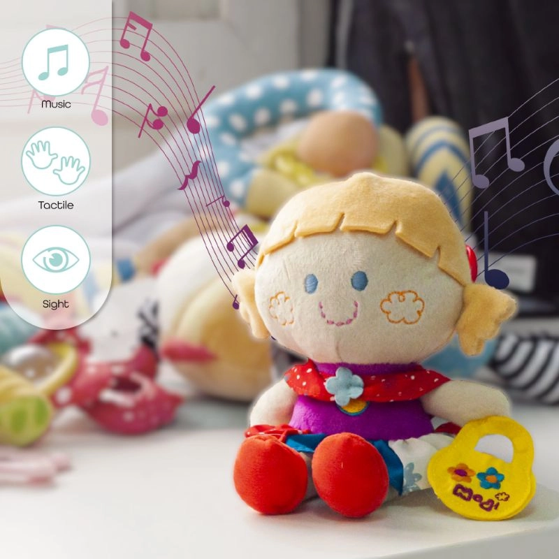 Soft Rattle Plush Toy - 3 to 24 Months fabric