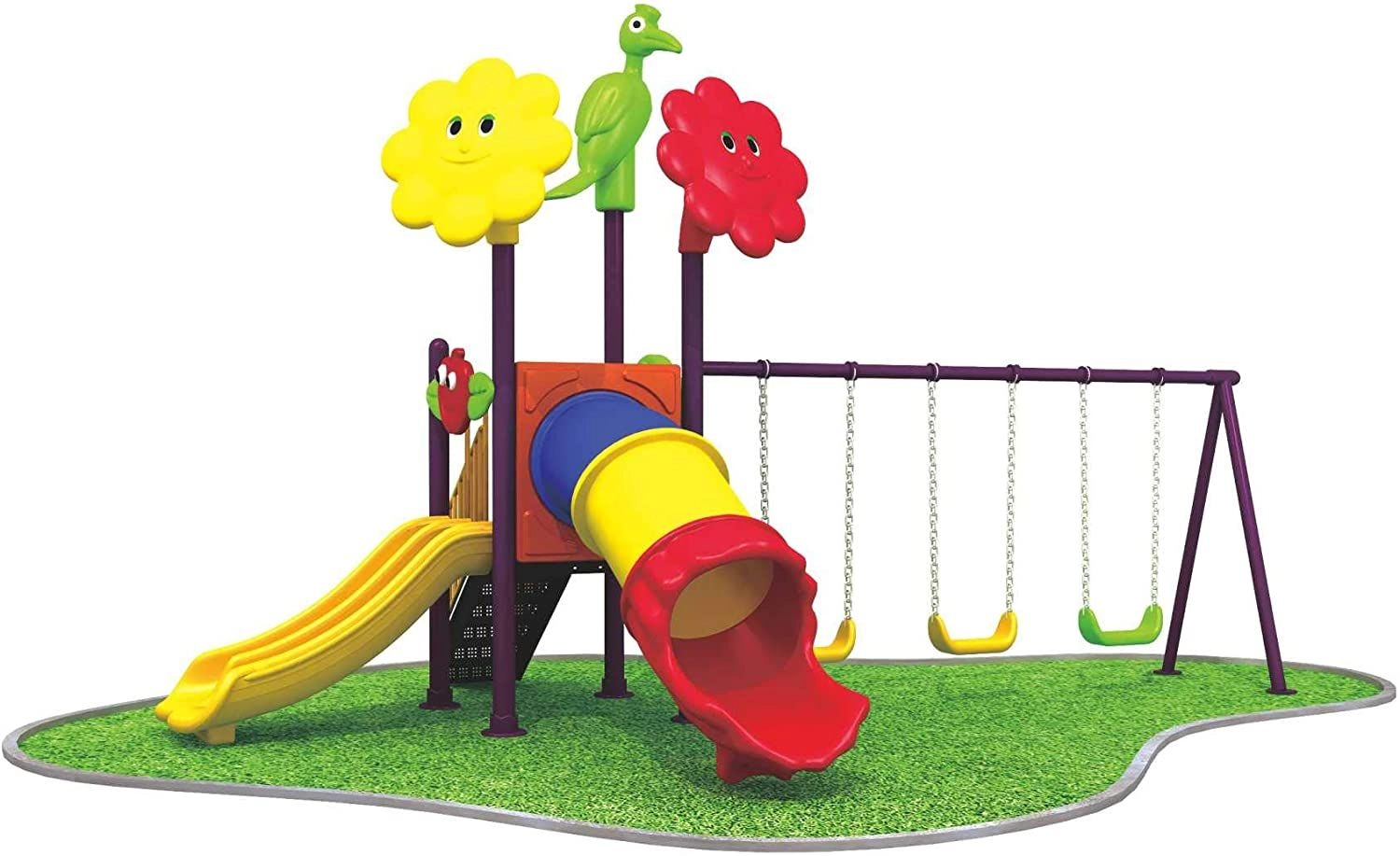 Rainbow Toys 6 in 1 Playground slide and swing