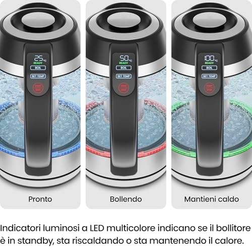 Digital Electric Glass Kettle RJ11-17-TCTI-V2-UK