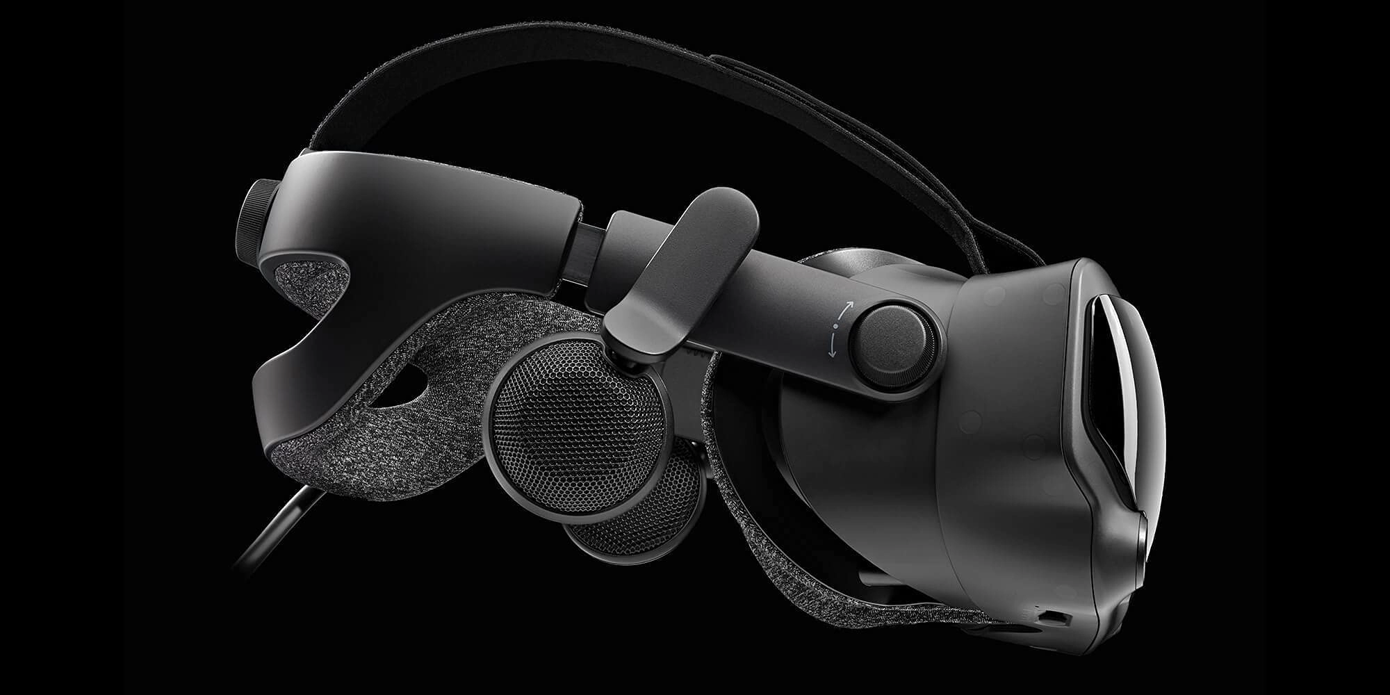 Valve VR Headset - Black Integrated Headphones