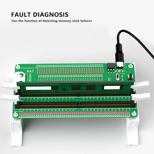 RAM Memory Tester Card - LED Light Indicator Dual Power Supply Mode