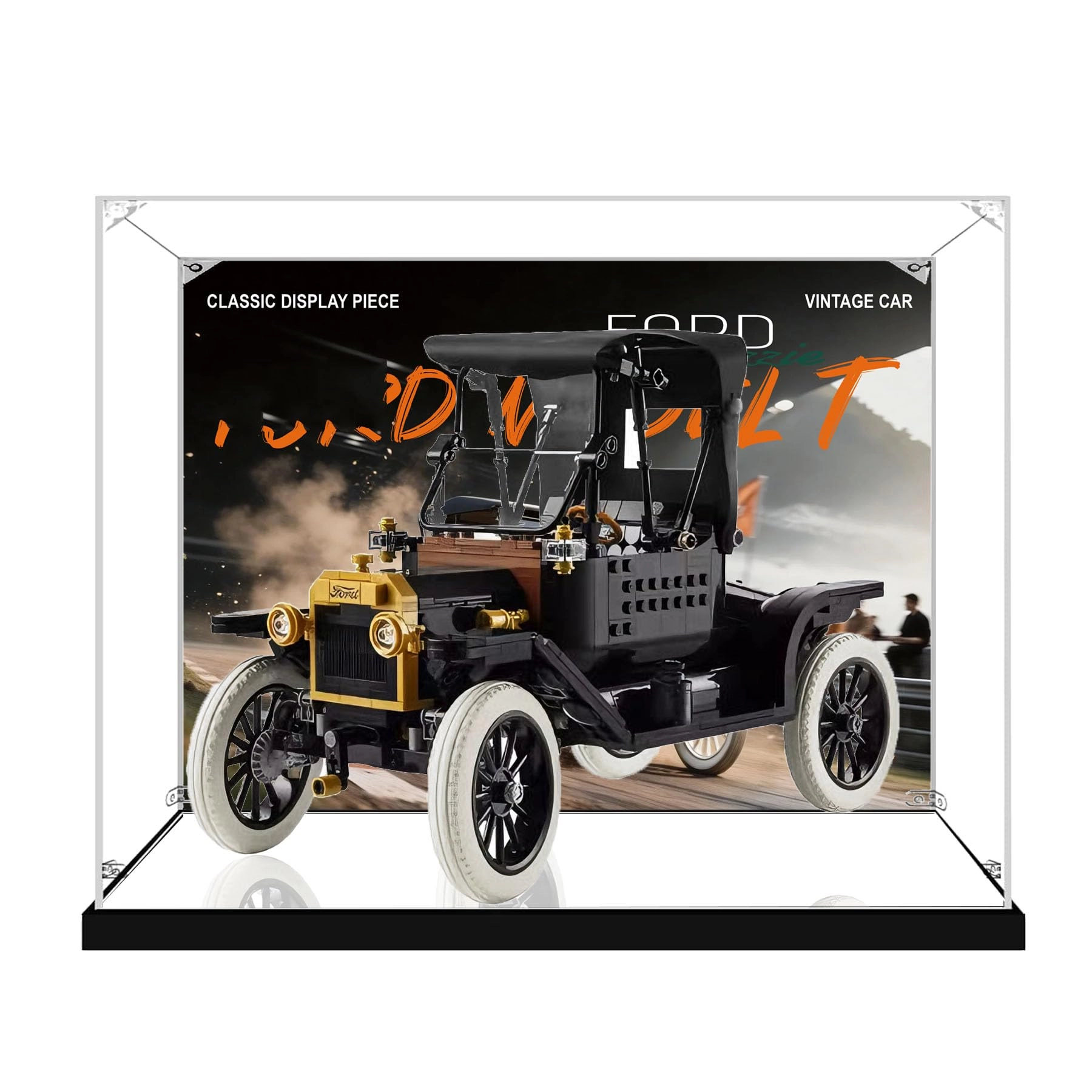 CHIFENMS Acrylic Display Case - Classic Car Lego