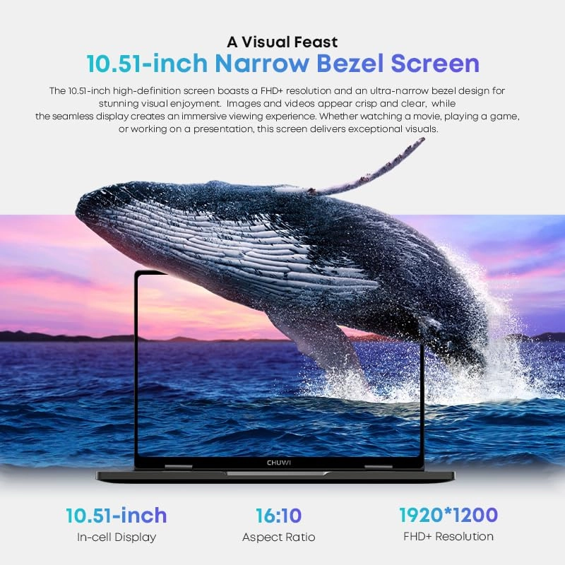 MiniBook X - 10.51'' N150 16GB DDR5 512GB SSD