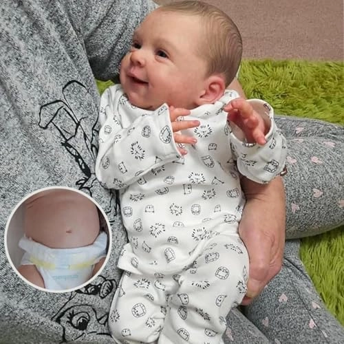 Reborn Baby Doll - 18 Inches 48 cm Silicone Baby Boy Ages 3+