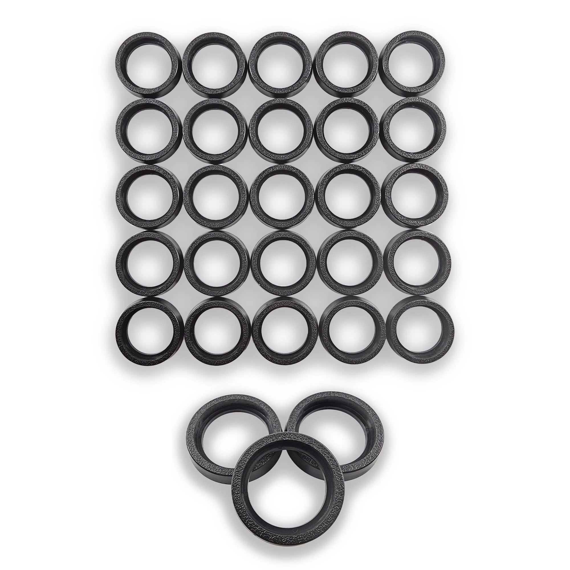 25 to 32mm Round Base Converters - 100 pcs Compatible with square and other shapes