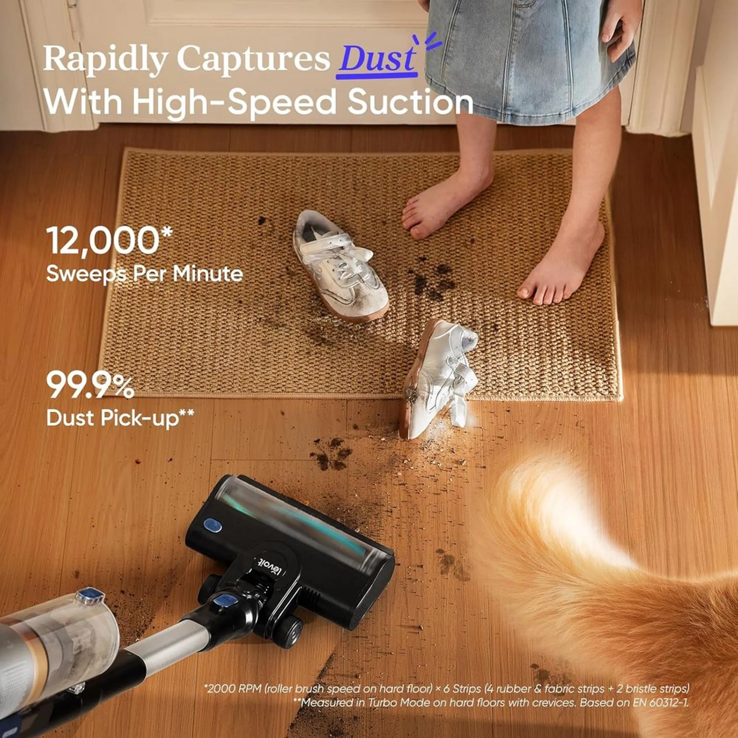 Cordless Vacuum Cleaner With HEPA Filter (LVAC-300)