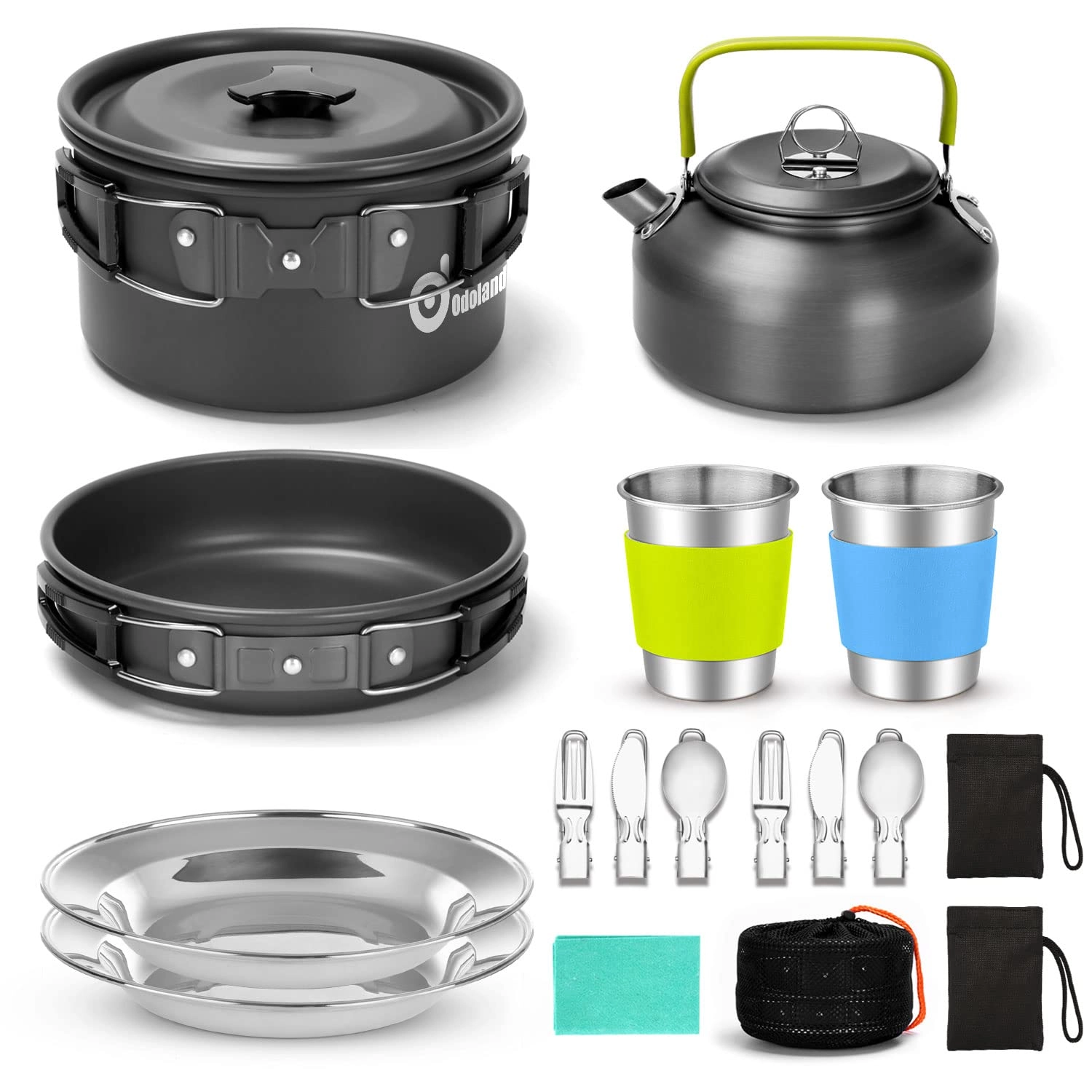 15pcs Camping Cookware Set