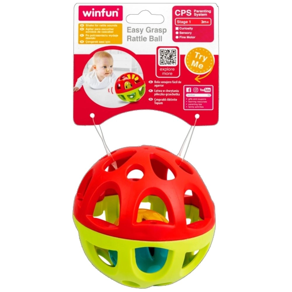 Caesar The Lion Soft Rattle Ball - Suitable for 3 months & above